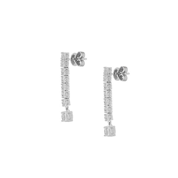 Diamond Earrings in 18K White Gold