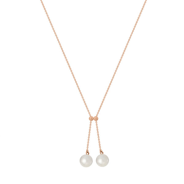 Pearl Necklace in 18K Rose Gold