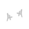 Diamond Earrings in 18K White Gold