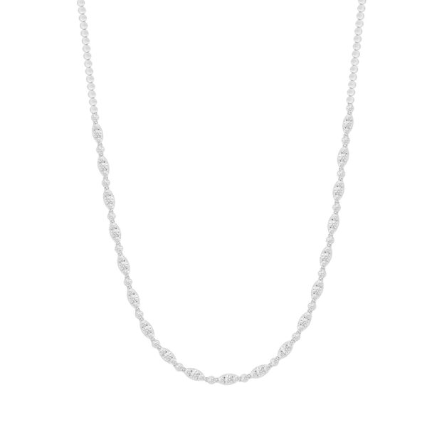 Diamond Necklace in 18K White Gold