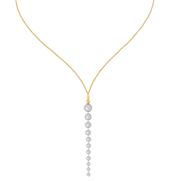Akoya Pearl Necklace in 18K Yellow Gold