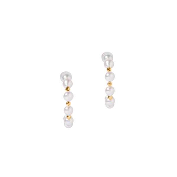 Akoya Pearl Earrings in 18K Yellow Gold