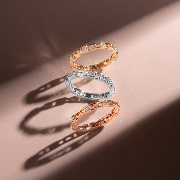 ETERNITY Trio Ring In White Gold