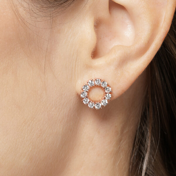 ETERNITY Glow Earrings in White Gold