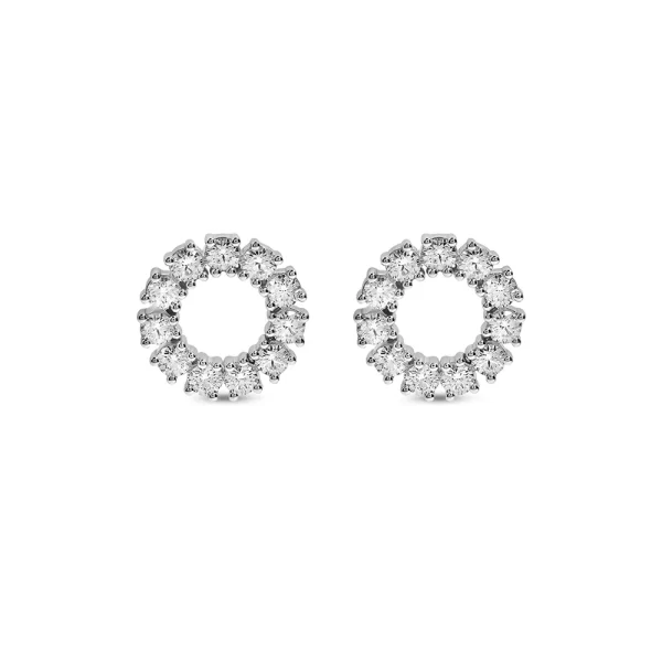 ETERNITY Glow Earrings in White Gold