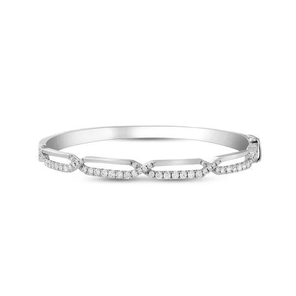 ETERNITY Multi-Link Bangle in White Gold