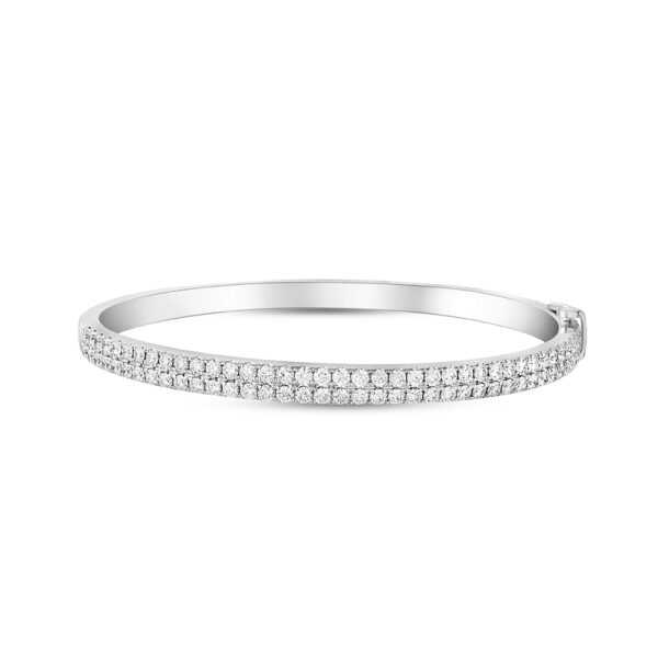 ETERNITY Sleek Bangle in White Gold