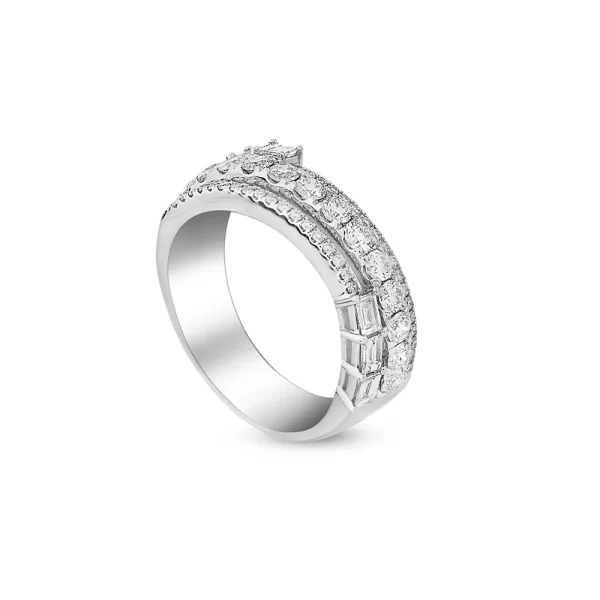 ETERNITY Mosaic Ring in White Gold