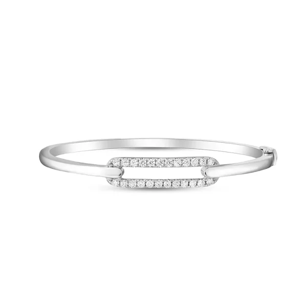 ETERNITY Link Bangle in White Gold