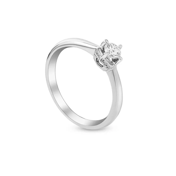 PRINCESS Ring in White Gold