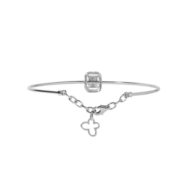Diamond Bangle in 18K  White Gold