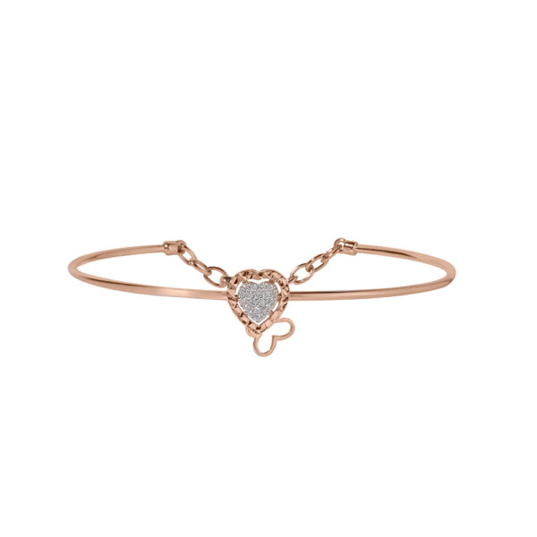 Diamond Bangle in 18K  Rose Gold