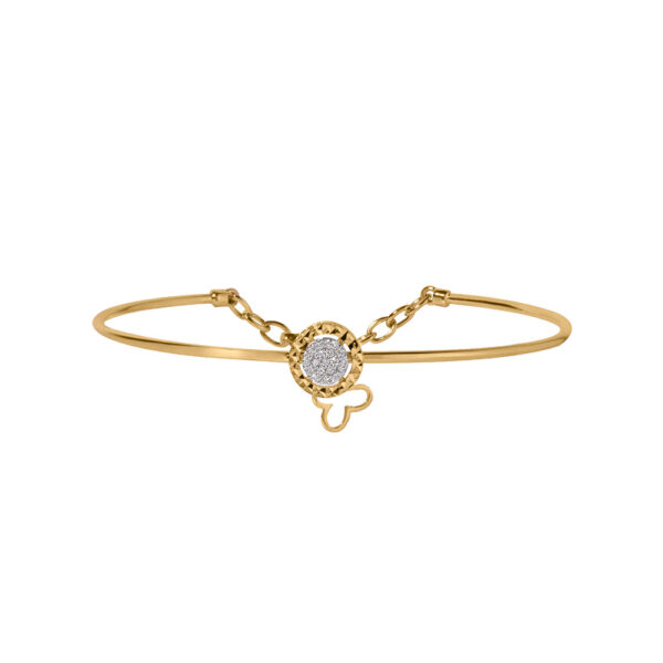 Diamond Bangle in 18K  Yellow Gold