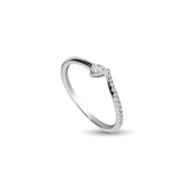 Diamond Ring in 14K  White Gold