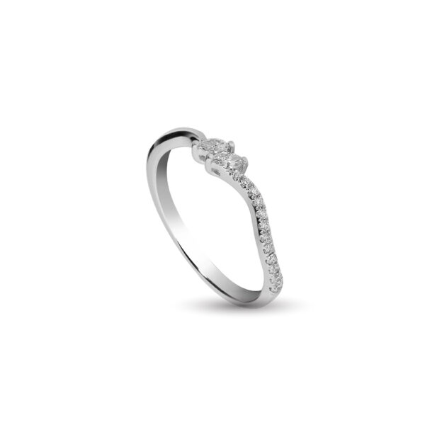 Diamond Ring in 14K  White Gold