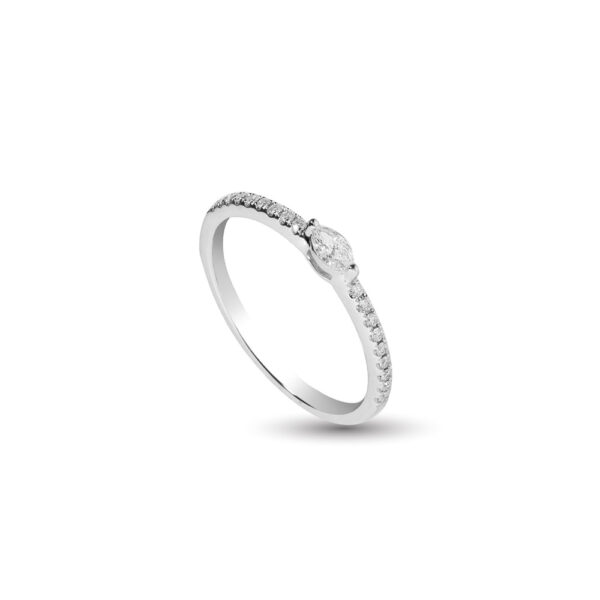 Diamond Ring in 14K  White Gold