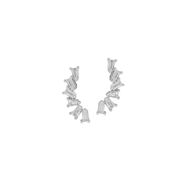Diamond Earrings in 14K  White Gold