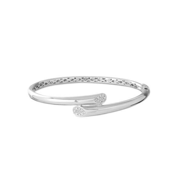 Diamond Bangle in 18K White Gold
