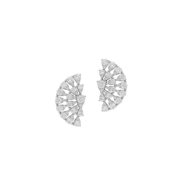 Diamond Earrings in 18K White Gold