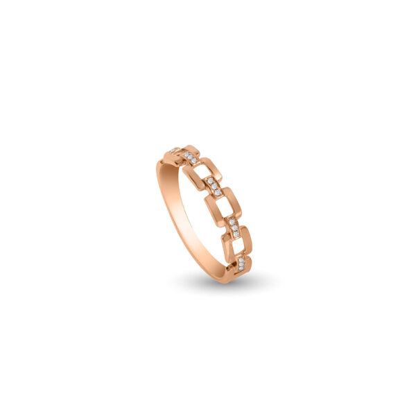 Diamond Ring in 18K Rose Gold