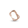 Criss-Cross Ring In 18K Rose Gold