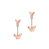 Butterfly Earrings in 18K Rose Gold