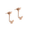 Butterfly Earrings in 18K Rose Gold