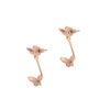 Butterfly Earrings in 18K Rose Gold