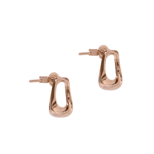 Geometrical Earrings in 18K Rose Gold