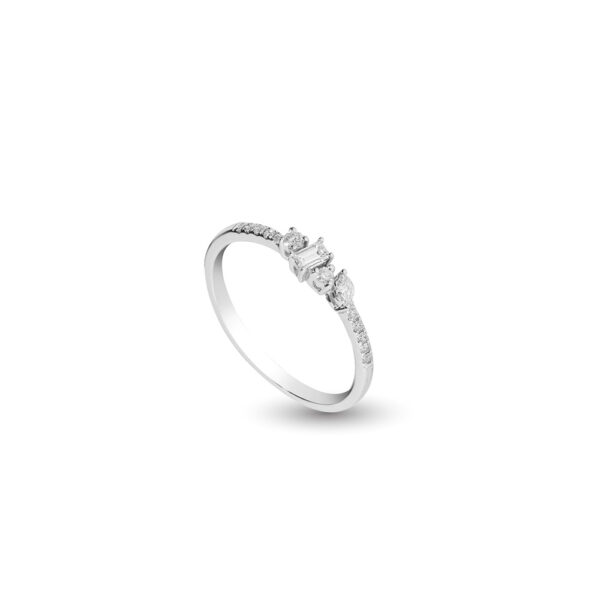 Diamond Ring in 14K White Gold