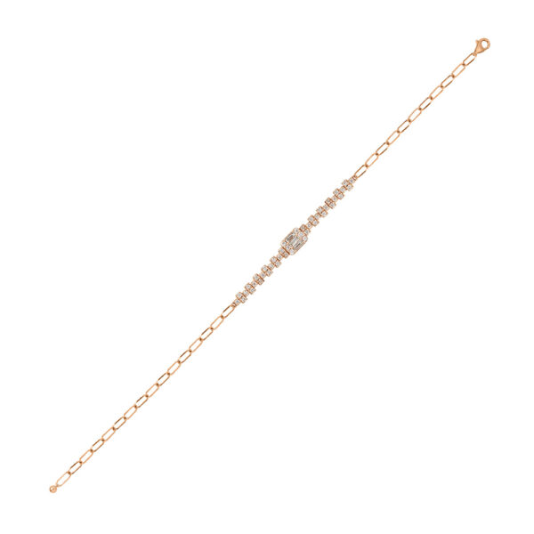 Diamond Bracelet in 18K Rose Gold
