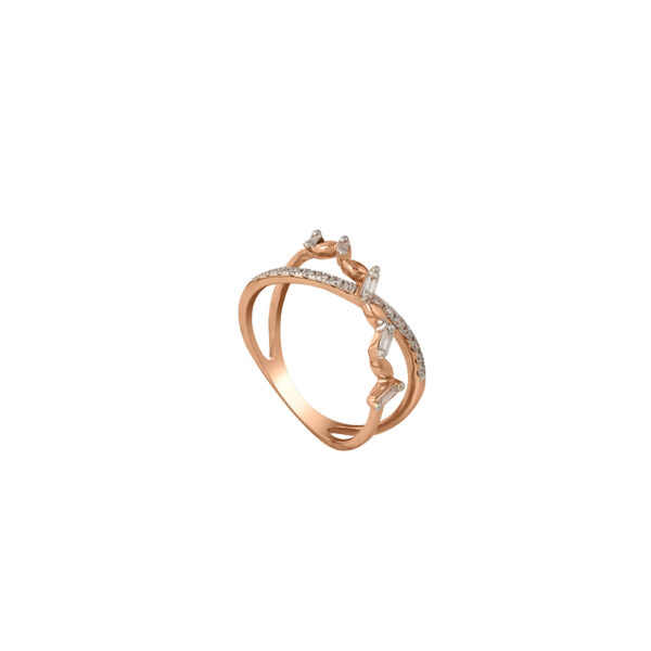Diamond Ring in 18K Rose Gold