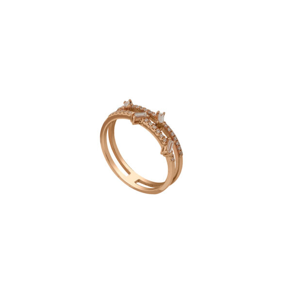 Diamond Ring in 18K Rose Gold