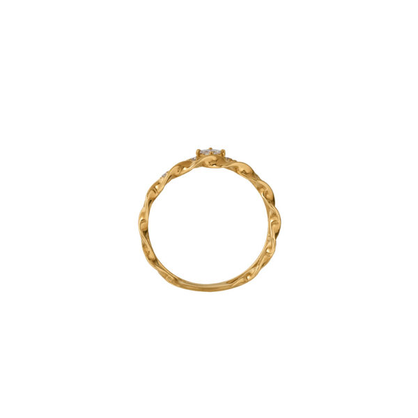 Diamond Ring in 18K Yellow Gold