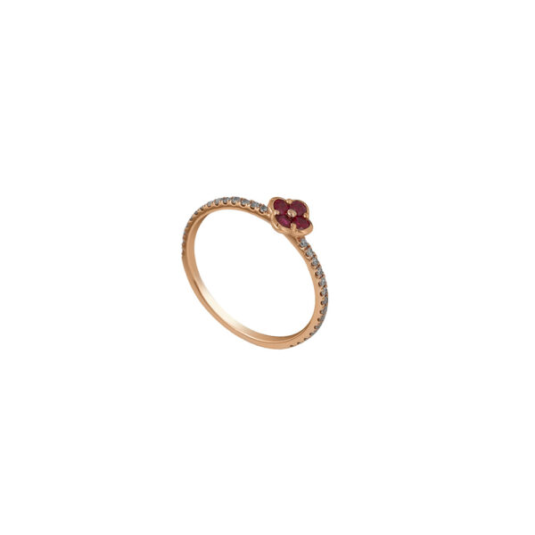 Ruby Ring in 18K Rose Gold