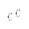 Sapphire Earrings in 18K White Gold