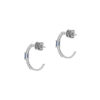 Sapphire Earrings in 18K White Gold