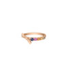 Fancy Sapphire Ring in 18K Rose Gold