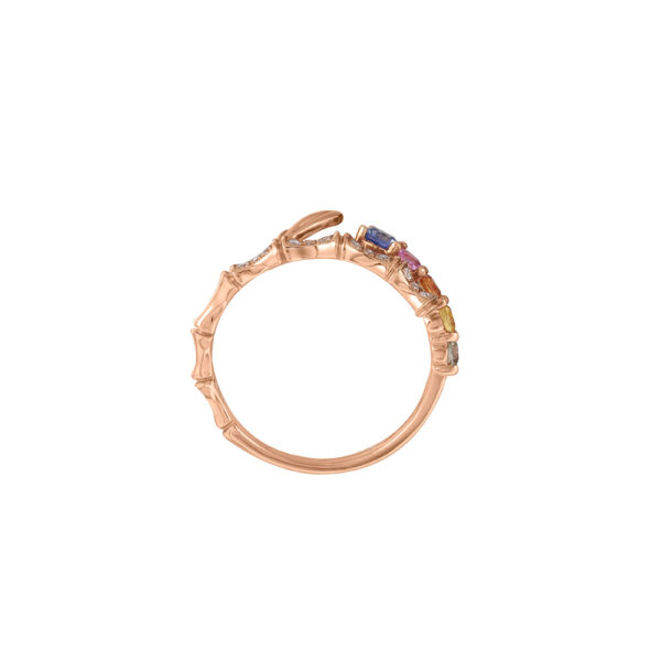 Fancy Sapphire Ring in 18K Rose Gold