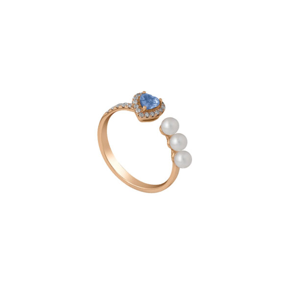 Sapphire Ring in 18K Rose Gold
