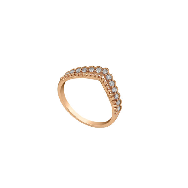 Diamond Ring in 18K Rose Gold
