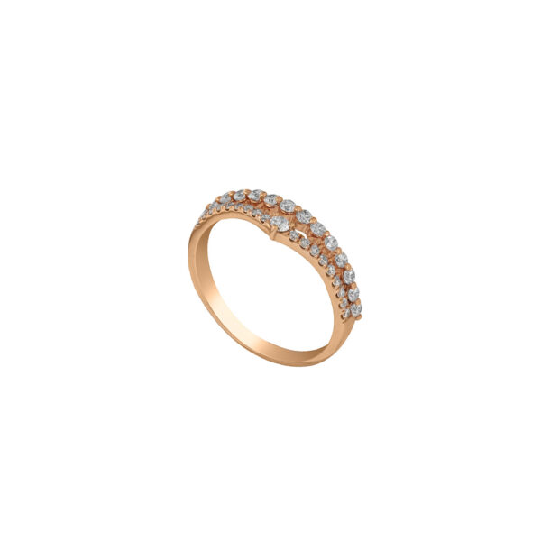 Diamond Ring in 18K Rose Gold