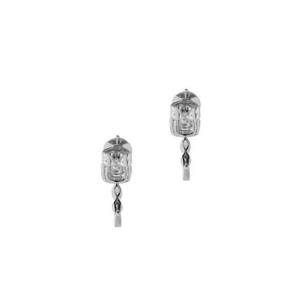 Diamond Earrings in 18K White Gold