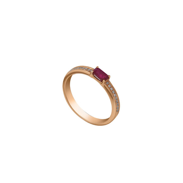 Ruby Ring in 18K Rose Gold