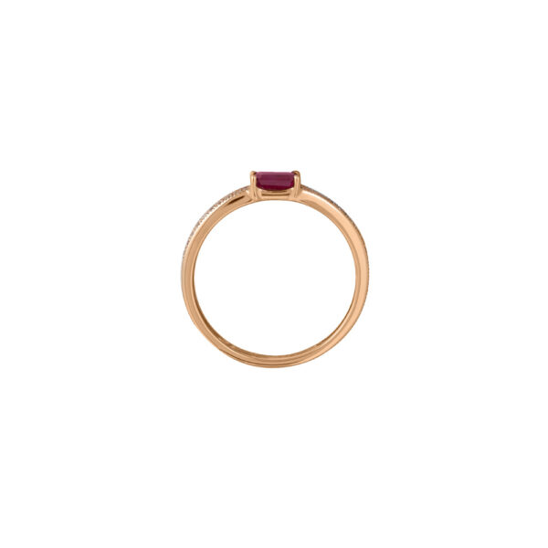 Ruby Ring in 18K Rose Gold