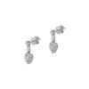 Diamond Earrings in 18K White Gold