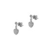 Diamond Earrings in 18K White Gold