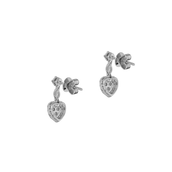 Diamond Earrings in 18K White Gold