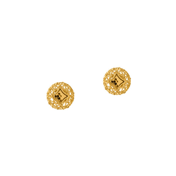 Circle Earrings in 18K Yellow Gold