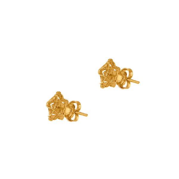 Star Earrings in 18K Yellow Gold